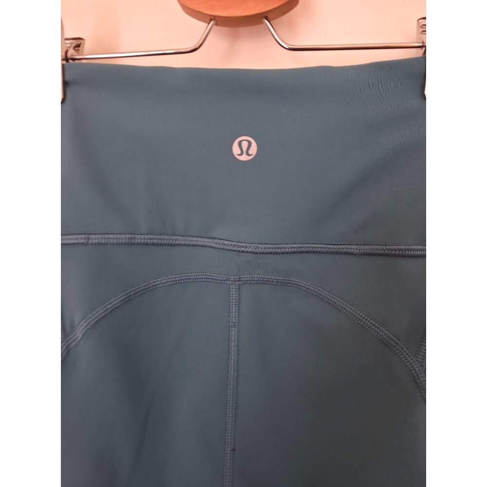 Lululemon All The Right Places Crop II Teal Athletic Leggings Women's Sz 2 - Picture 7 of 10